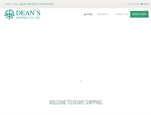 Tablet Screenshot of deanshipping.com